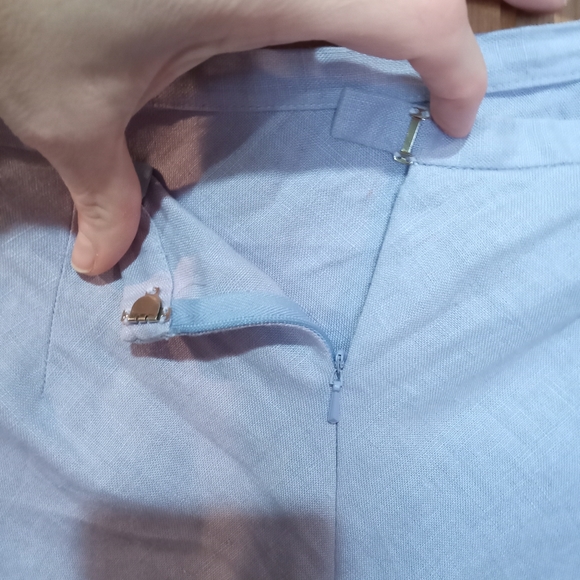 Bush Wacker 100% linen purple maxi skirt size 6 - Picture 3 of 5